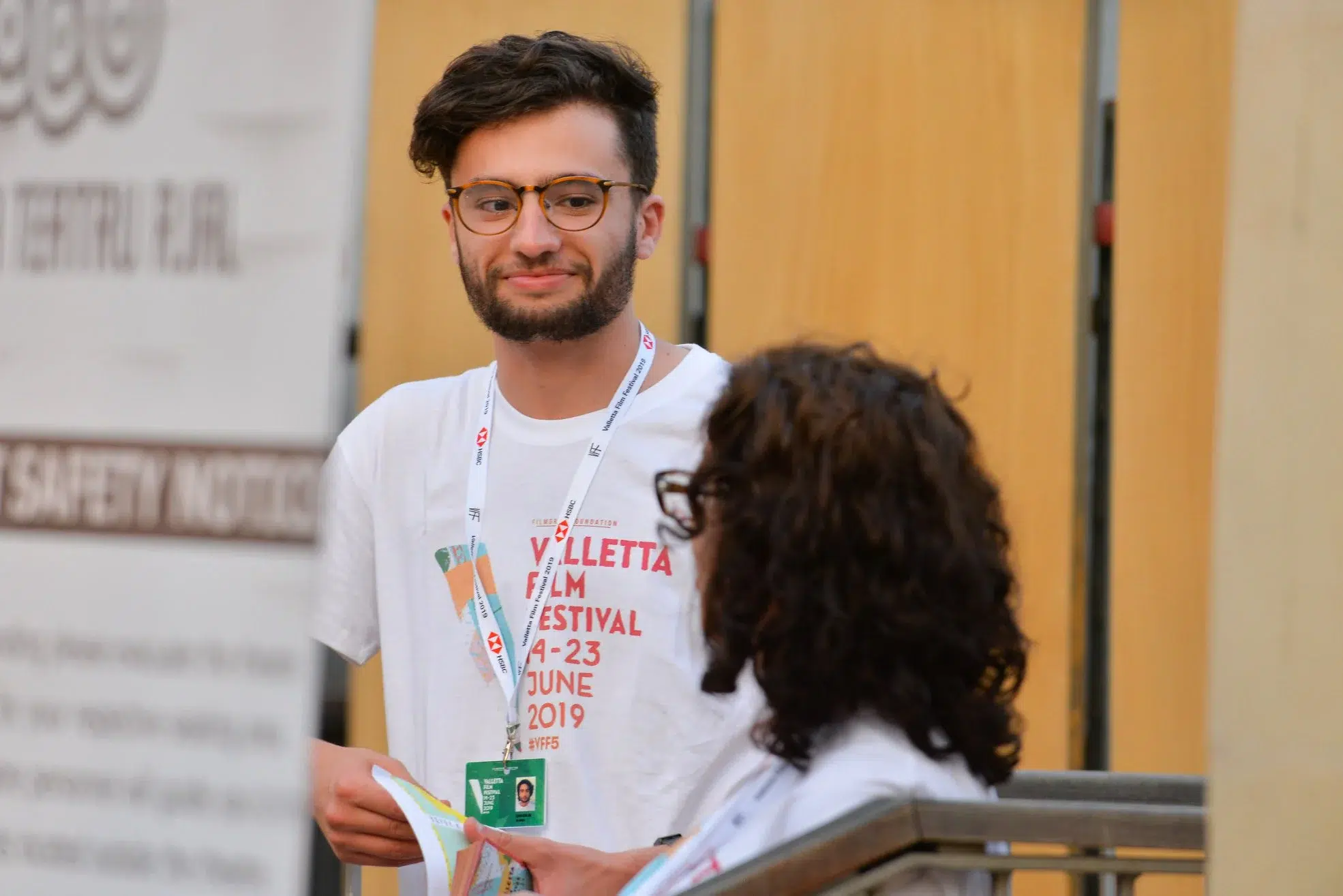 Visual identity series for Valletta Film Festival featuring annual poster designs, merchandise, programs, and motion graphics reflecting the citywide film celebration.